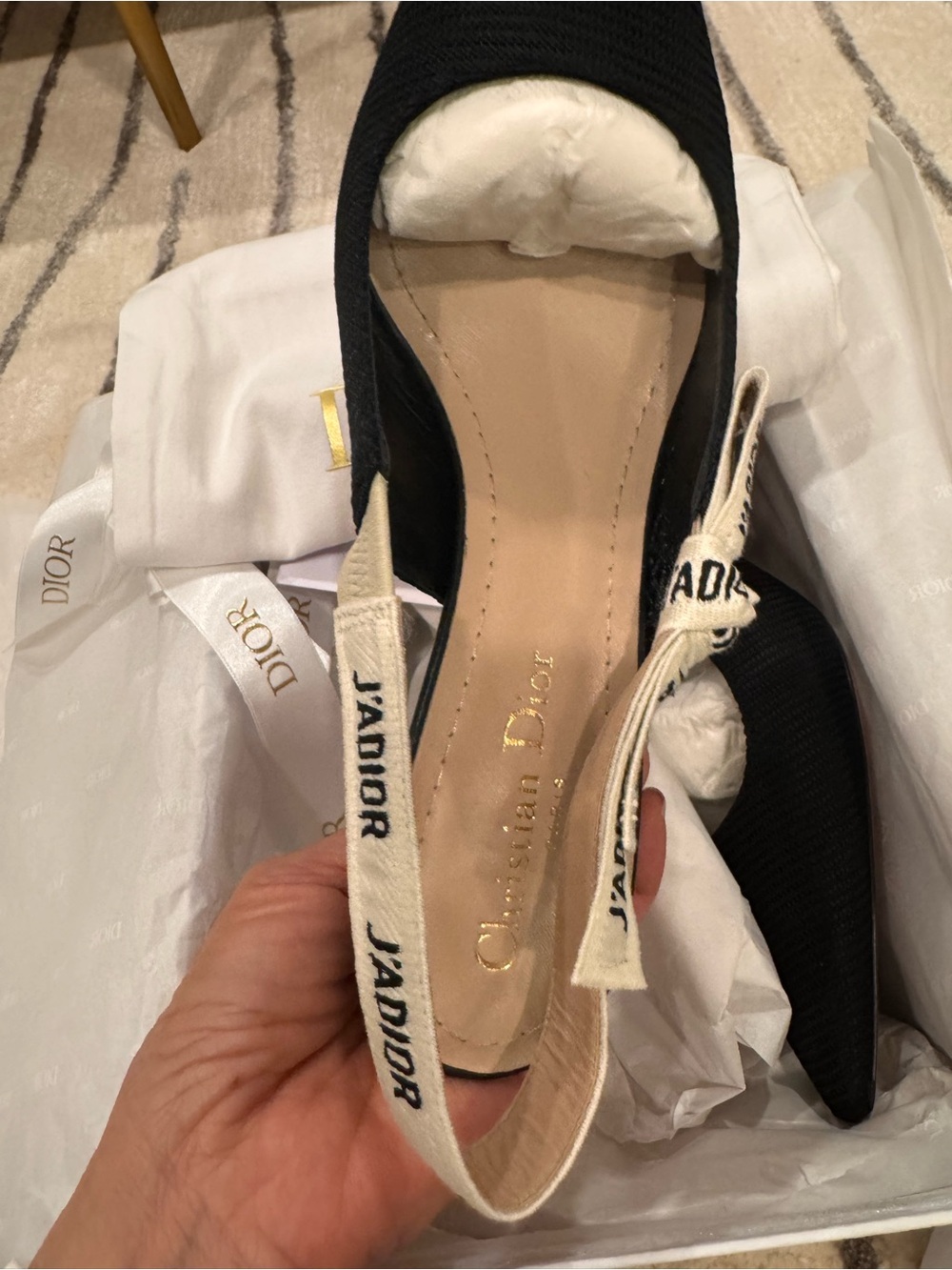 💯 % Authentic Women Dior J'adior Technical Slingback Pump- full set - Picture 5 of 15